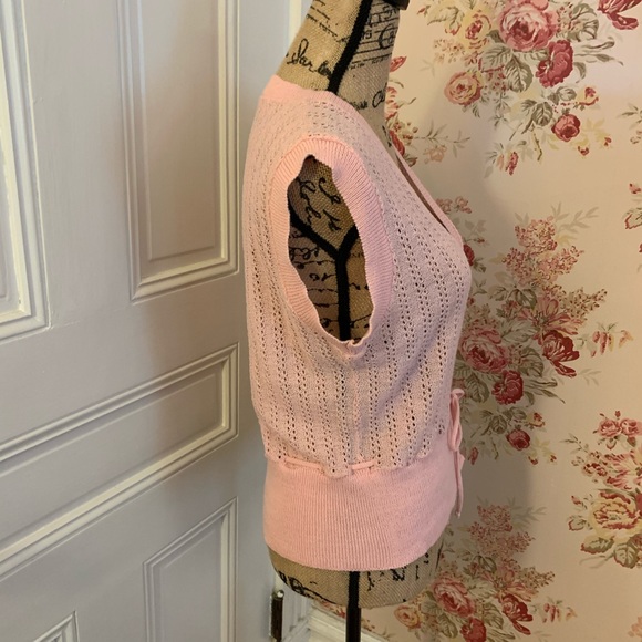 90s Vintage Y2K Pink Cardigan Sweater - Picture 4 of 6